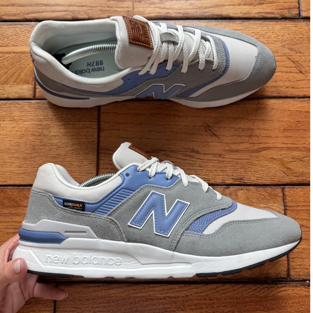 New Balance 997H Mens 12 Grey Blue Lifestyle Sneakers Cordura Suede M997HS9O